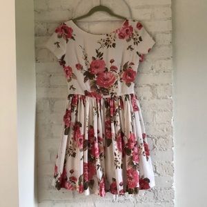 Modcloth Pink Floral Beauty in the Air Dress- 1950’s retro style